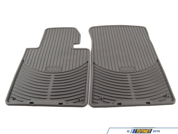 Genuine BMW Genuine BMW Front All Weather Rubber Floor Mat Set - Gray - (NO LONGER AVAILABLE) 82550151489