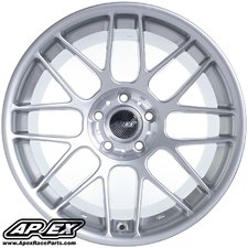 APEX ARC-8 17x8.5" ET40 Race Silver Wheel 17.2lbs 