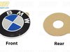 Genuine BMW Wheel Emblem - Adhesive Backed - 64.5mm - Convex 36131181080 View 5