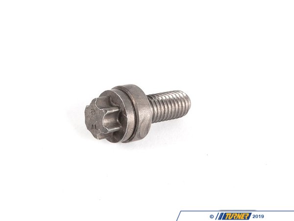 Genuine BMW Alu Bolt, Outside Torx With Washer N52 N54 - 12527557037 12527557037