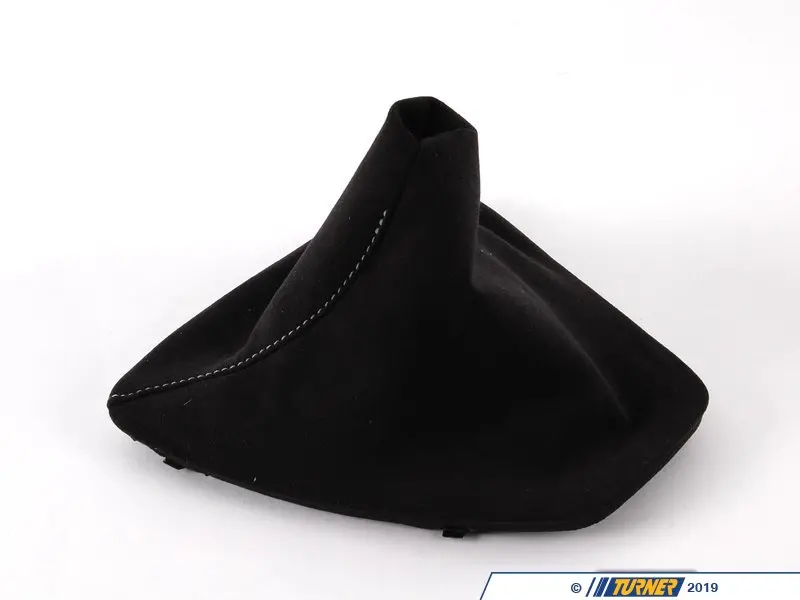 thumbnail image 2 of Genuine BMW E46 Manual Transmission Black Alcantara Shift Lever Boot – OEM 25117919219 2 of 6