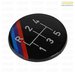 Genuine BMW 5-speed Dogleg M Technic Gearshift Emblem (Round) E23 E24 E28 E30 25111220955 View 5