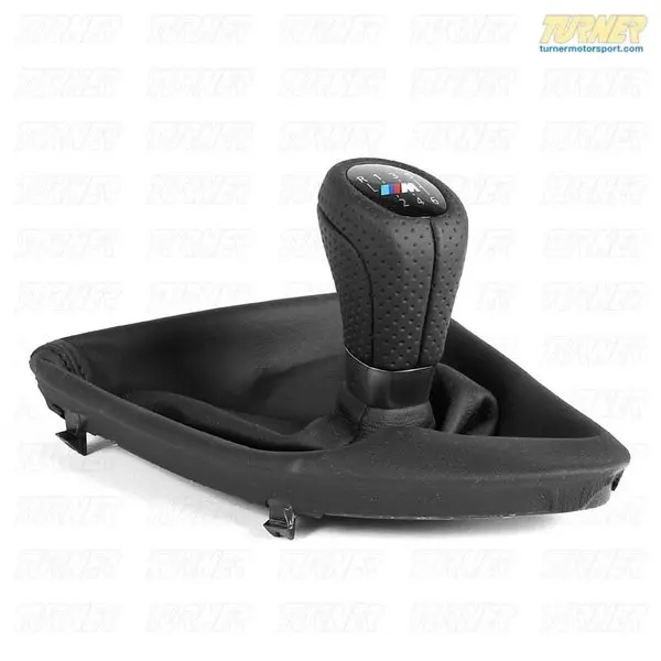25118037304 - Genuine BMW Black Leather Shift Knob - 25118037304