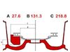 Brembo Brembo Rear 4-Piston Big Brake Kit - F10 550i - F01 7 Series TMS4724 View 2