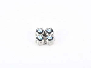 Genuine BMW Roundel Valve Stem Caps - Set Of 4