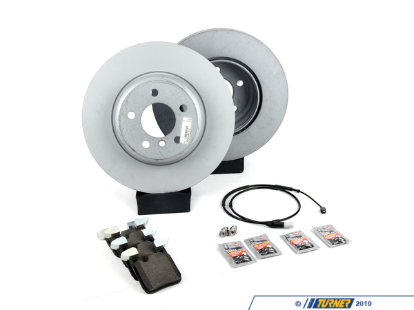 Packaged by Turner Rotor And Pad Replacement Package - Rear - F30/31/34 335 340, F32/33/36 435 440 (w/ M Sport Brakes) F3X3rprpKT3
