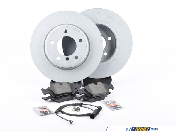 Packaged by Turner Rotor and Pad Replacement Package - Front - E46 323i/Ci 325i/Ci 328i/Ci E46RPRPKT2