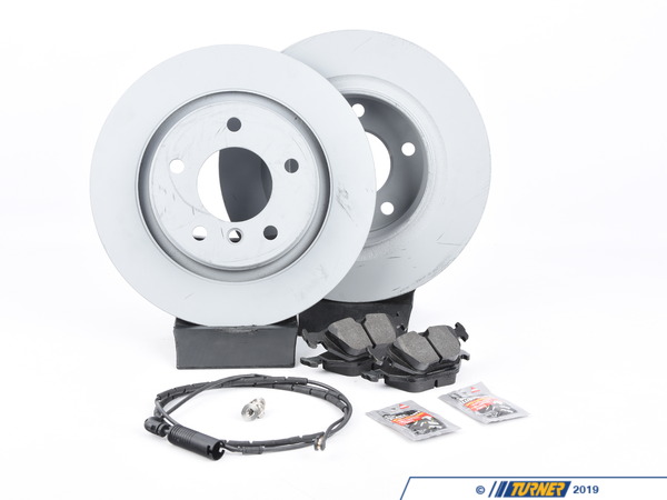 Packaged by Turner Rotor and Pad Replacement Package - Rear - E46 323i/Ci 325i/Ci 328i/Ci E46RPRPKT3