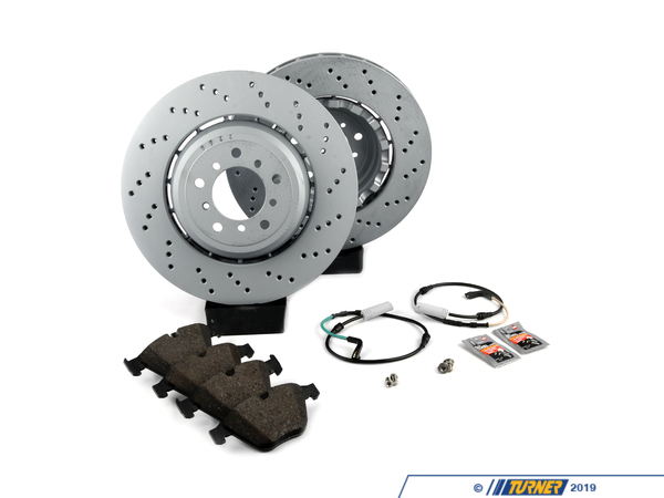 Packaged by Turner Rotor And Pad Replacement Package - Front - E9X M3, E82 1M Coupe E9XM3RPRPKT2
