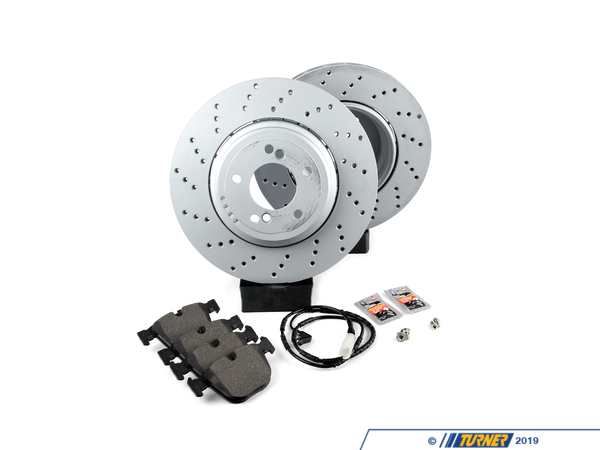 Packaged by Turner Rotor And Pad Replacement Package - Rear - E9X M3 E9XM3RPRPKT3