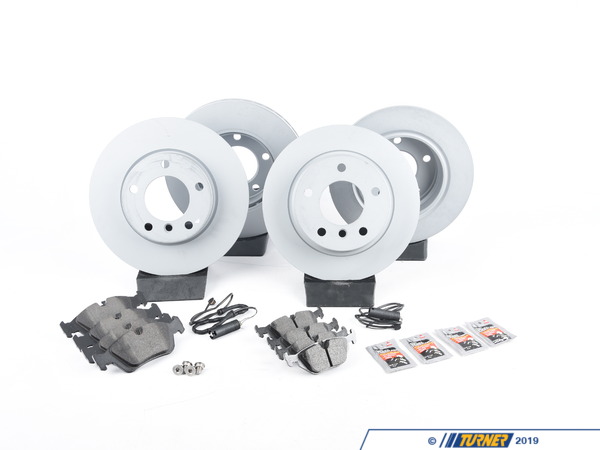 Packaged by Turner Rotor And Pad Replacement Package - Front And Rear - E36 318i/is/ic 323is 325i/is/ic 328i/is E36RPRPKT