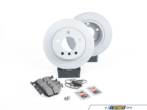 Packaged by Turner Rotor And Pad Replacement Package - Rear - E36 318i/is/ic 323is 325i/is/ic 328i/is E36RPRPKT3