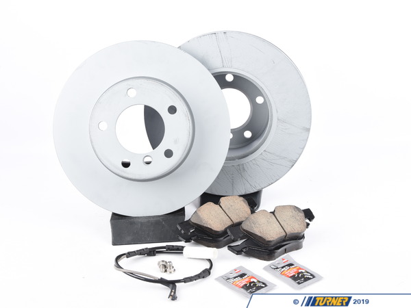 Packaged by Turner Rotor And Pad Replacement Package - Front - E9X 325 328 (up To 09/2007) e9xprerprpKT2