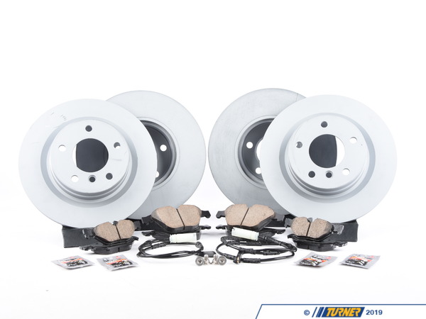 Packaged by Turner Rotor And Pad Replacement Package - Front And Rear - E9X 328 (09/2007+) e9xpostrprpKT