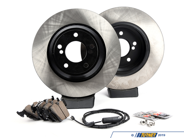 Packaged by Turner Rotor And Pad Replacement Package - Rear - E46 M3 (Non-Competition Package) e46m3rprpKT3