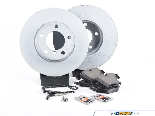 Packaged by Turner Rotor And Pad Replacement Package - Front - E9X 325xi 328xi (up To 09/2007) E90X1RPRPKT2