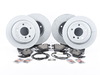 Packaged by Turner Rotor And Pad Replacement Package - Front And Rear - E9X 325xi 328xi (up To 09/2007) E90X1RPRPKT View 1