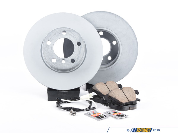 Packaged by Turner Rotor And Pad Replacement Package - Front - E9X 328xi (09/2007+), E84 X1 28i (04/2012+) E90X2RPRPKT2