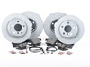 Packaged by Turner Rotor And Pad Replacement Package - Front And Rear - F22 228 230, F30/32 328 330 428 430 (w/ Standard Brakes) F3XRPRPKT View 1