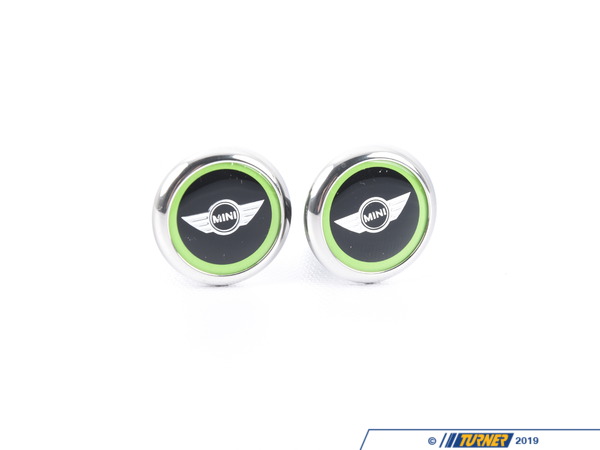 Genuine MINI Door Pin Set - Vivid Green  82292358508