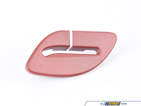 Genuine BMW Seat Belt Outlet Cover - Right - Vermillion Red - F12, F13 52207266304