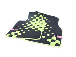 Genuine MINI Floor Mats, Textile, Front Vivid-Green - 51472354170