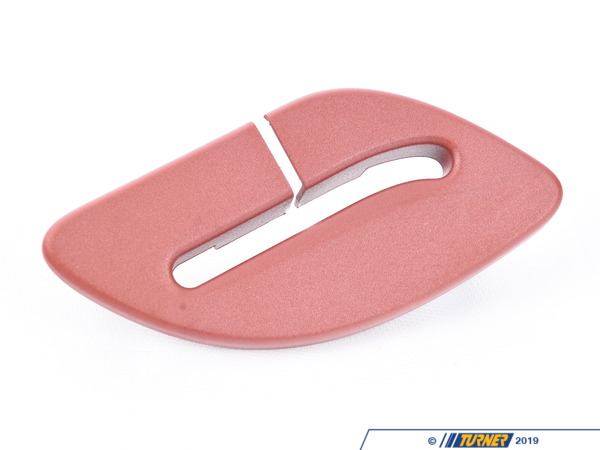 Genuine BMW Seat Belt Outlet Cover - Left - Vermillion Red - F12, F13 52207266303