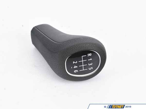 Genuine BMW Gear Shift Knob Plastic/6-Speed - Schwarz - E83, E84 25117529088