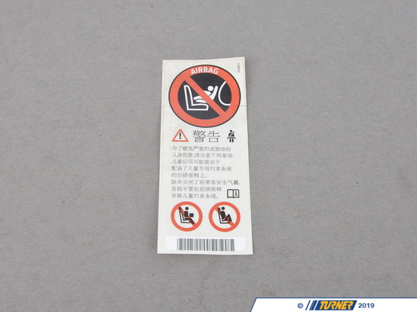 Genuine BMW Genuine BMW Instruction Notice, Passenger'S Airbag - Zh - 71239359015 71239359015
