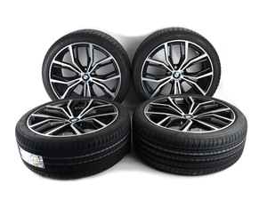 BMW M Performance 21" Light Alloy Complete Wheel/Tire Staggered Set - Style 701M - G01 X3