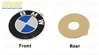 Genuine BMW Wheel Emblem - Adhesive Backed - 64.5mm - Convex 36131181080 View 7