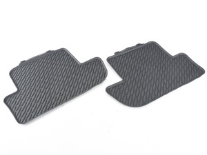 Genuine BMW Rear Rubber Floor Mats - Black - F12 F13