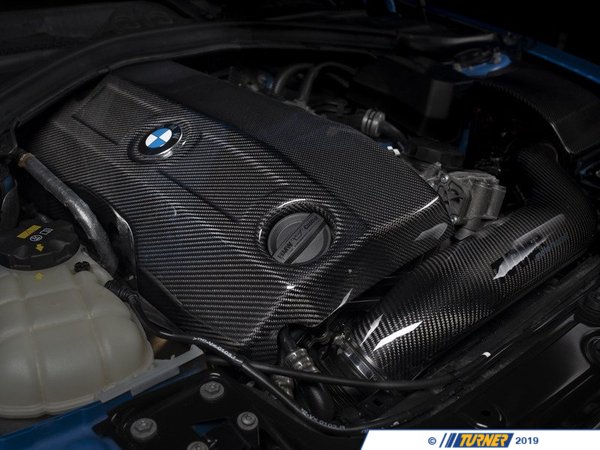 Turner Motorsport F30 F87 N55 Turner Motorsport Carbon Fiber Engine Cover - Gloss 023741tms04
