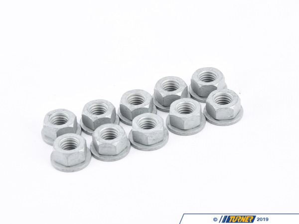 Genuine BMW Hex Nut - Pack Of 10 07129904865KT