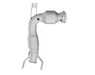 AFE Twisted Steel Street Series Downpipe - High Flow Catalytic Converter 48-36322-HC View 4