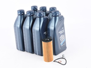 Genuine BMW- LL-04 5w-30 Diesel Engine Oil Change Kit/Inspection I - N57 F10 535d, F15 X5 35d, F02 740Ld