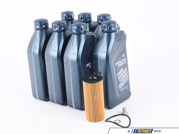 Genuine BMW Genuine BMW- LL-04 5w-30 Diesel Engine Oil Change Kit/Inspection I - N57 F10 535d, F15 X5 35d, F02 740Ld 11428507683KT3