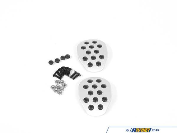 Rennline Rennline Silver 3 Piece Pedal Set - E30 E31 E34 E36 E39 E46 E53 E60 E63 E64 E8x E9x F06 F10 F12 F22 F23 F3x F8x Z3 Z4 Automatic/SMG P7160SILVER