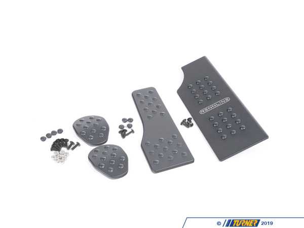 Rennline Rennline 4-Piece Pedal Set - Black P716097BLACK