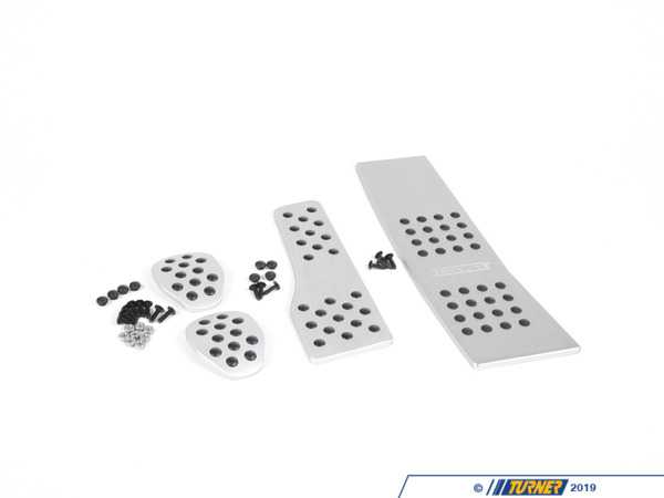 Rennline Rennline 4-Piece Pedal Set - Silver P716096SILVER