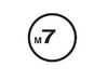 M7 Speed MINI M7 Speed Large 22" Decals | White | Set Of 2 92-9003 View 1