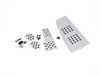 Rennline Rennline 4 Piece Rubber Grip Pedal Set - Silver - P716055SILVER - E60, E61 P716055SILVER View 1