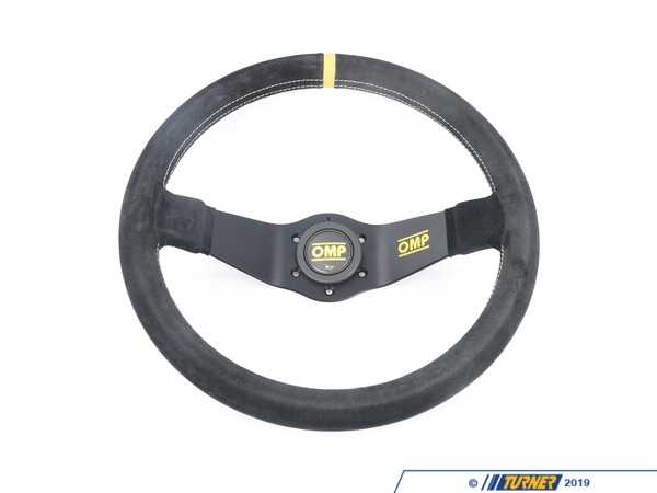 OMP OMP Rally Steering Wheel - 350mm | Black/Yellow Suede OD/1951