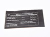 Genuine BMW Genuine BMW Label "Exhaust Emission" My12 - 71227641420 - F30 71227641420 View 1