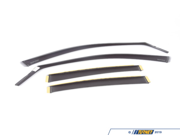 WeatherTech Front & Rear Side Window Deflectors - Dark Smoke - F10 82540