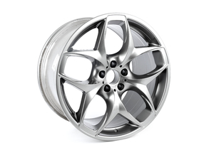 Genuine BMW 21" Rear Style 215 Ferric Grey Alloy Wheel - E71 E70