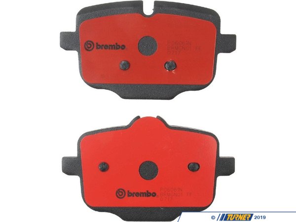 Brembo Brembo rear Brake Pads - F10 550i, F13 640i 650i, F06 640i GC 650i GC 34216857805