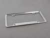 Genuine BMW License Plate frame Silver Polished w/ M logo 82120010405 View 9