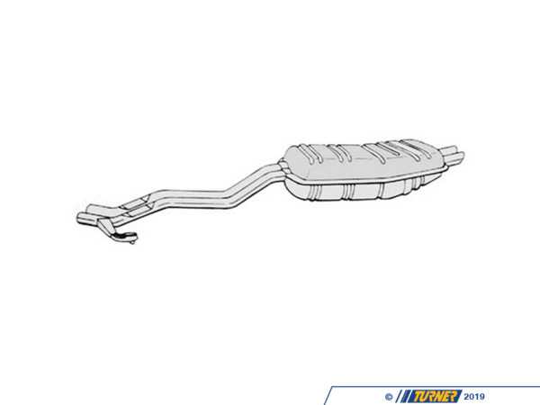 Ansa OE Replacement Rear Muffler - Resonator Sold Separately - ANSA BW8097