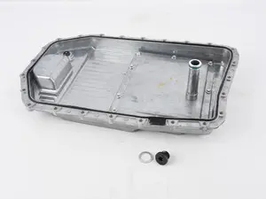 BMW E9X N52 N54 N55 Transmission Oil Pan & Filter Kit - Aluminum Construction with replaceable filter